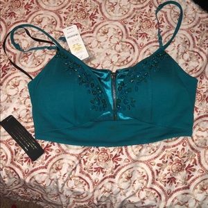 Bebe Crop Bustier top